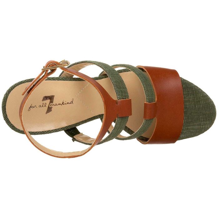 Sandale 7 all Mankind 100% piele, masura 39.5, toc 13,5 cm