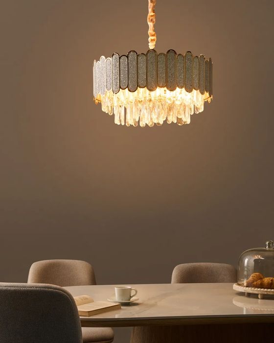 NOU Candelabru AGUARICO, sticla, alama