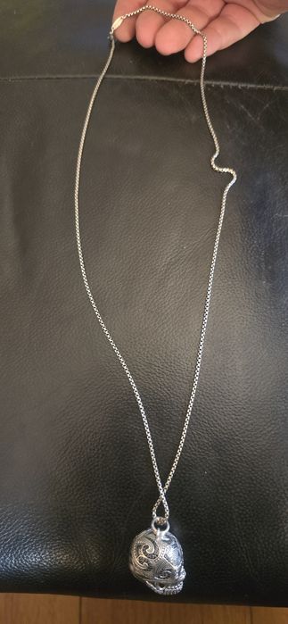 Lant si pandant plăcuță Thomas Sabo original argint