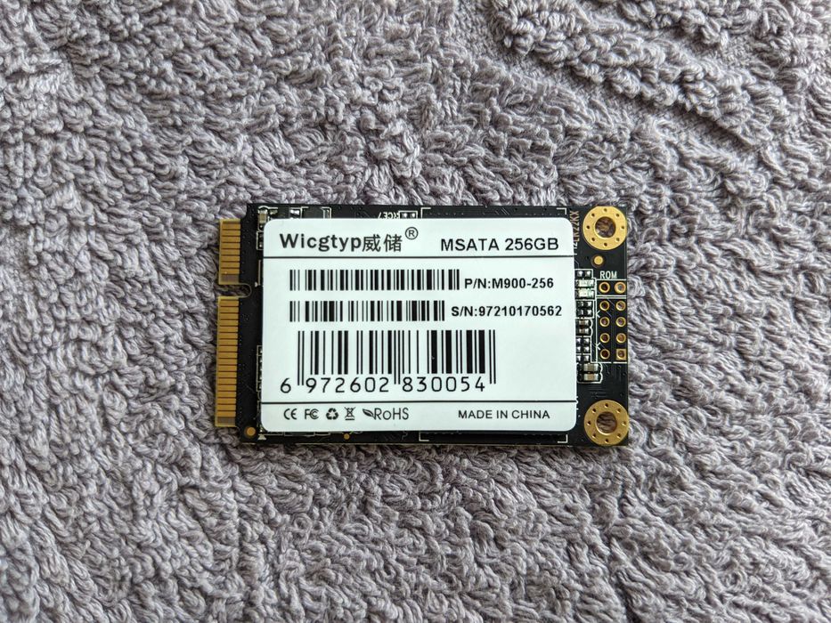 Диск SSD mSATA на 256 ГБ Wicgtyp SATA 6 Gbps