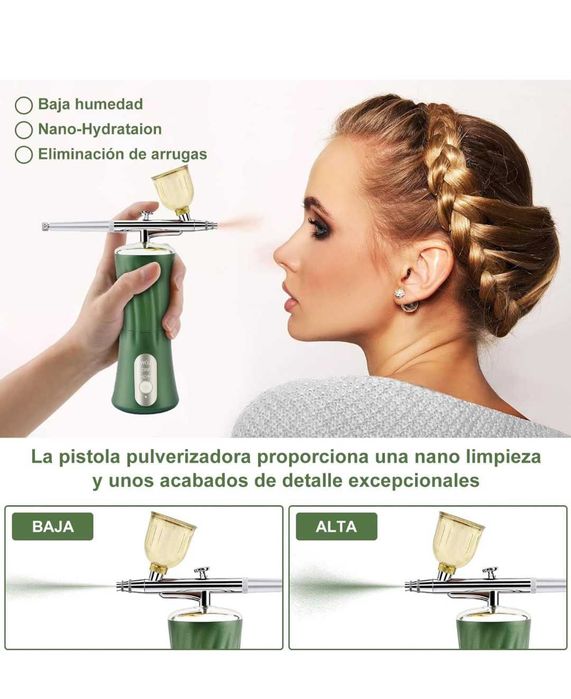 Daakro 2024 Wireless Airbrush Set 30PSI ръчен безжичен грим,нокти,лице