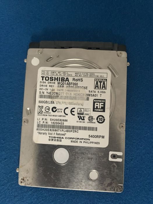 HDD Sata 500GB,320GB,160GB