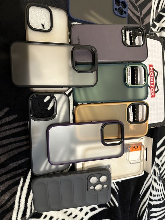 Huse iPhone 17 pro16pro 15 pro, folii sticlă, folii cameră sticlă