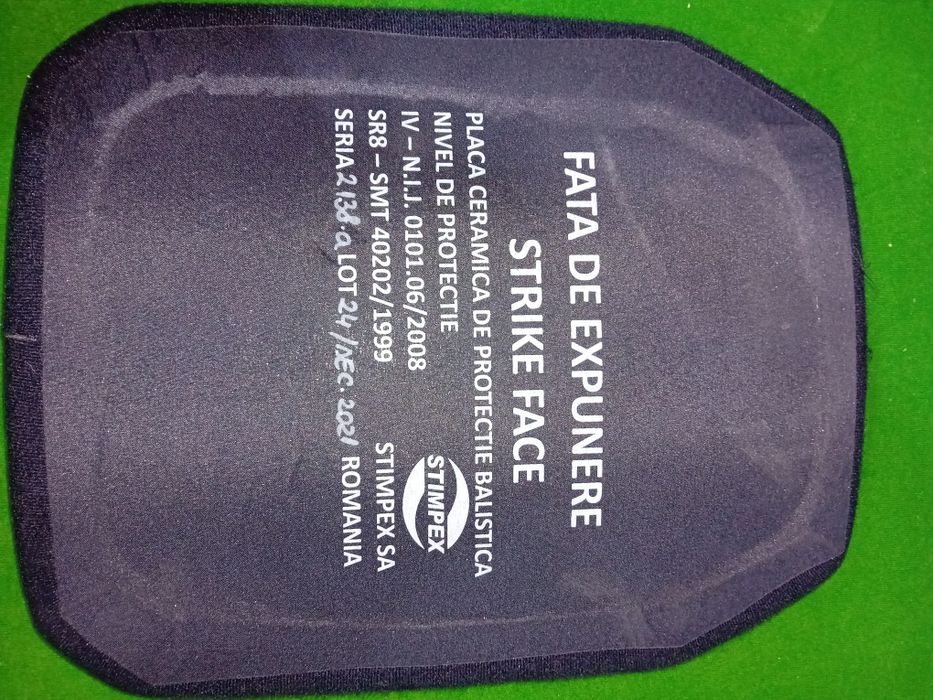Set placi balistice, nivel IV protectie TRANSPORT INCLUS
