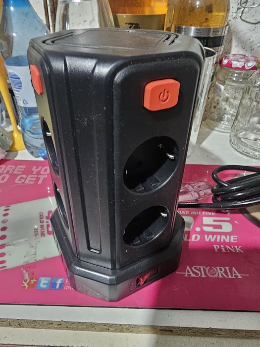 Prelungitor priza tip Turn cu usb pentru birou