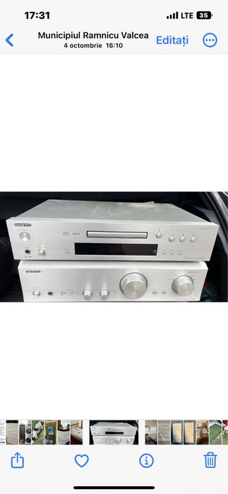 Vand Onkyo: un CD player C-7030 și un amplificator A-9155