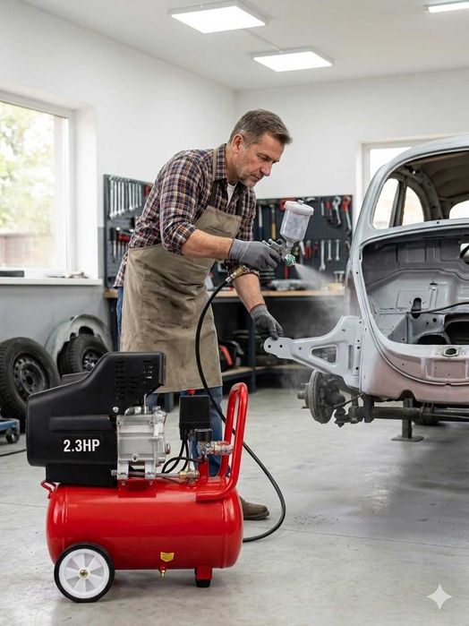 Compresor Aer 24L 2.3CP 8 Bar Fischer Germany Puternic