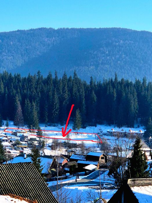 Teren cu vedere panoramică în Sațiunea Borsec