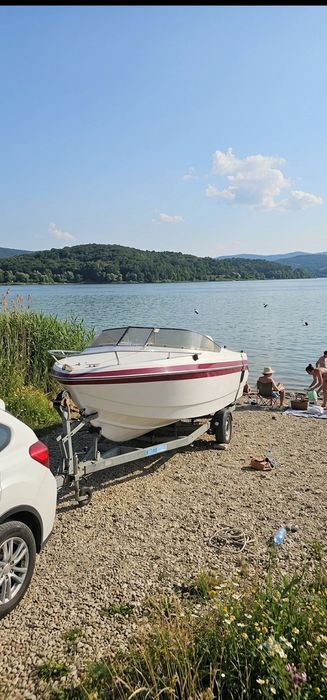 Salupa / barca ROCCA  cu motor EVINRUDE 150CP + peridooc cu role