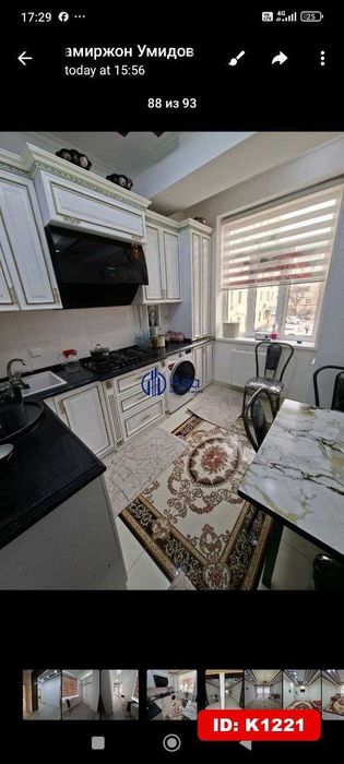 Baxt luks oldidan 3x xona kvartira ijaraga beriladi K1221