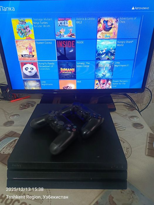 Ps4 pro 1tb 4k UHD goldhen proshivka qilingan 57 ta oʻyini bor