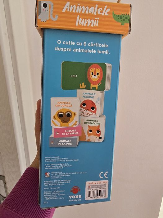 Colectie de carticele cartonate Animalele lumii