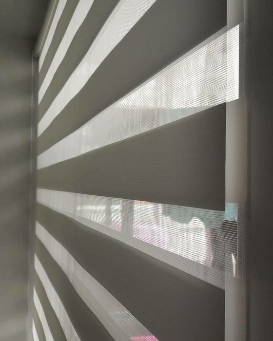 Ролл шторы день ночь - зебра