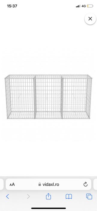 Cos/perete gabion cu capace 200x50x100