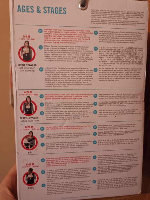 Ergobaby Comfort THRU Ergonomics