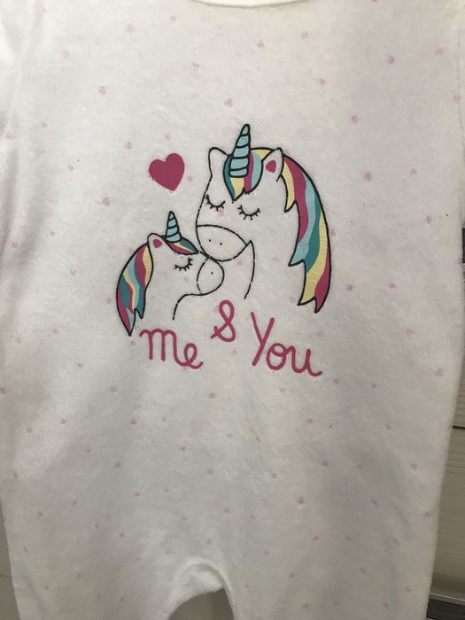 Велюровый комбинезон (слип) 68 размер