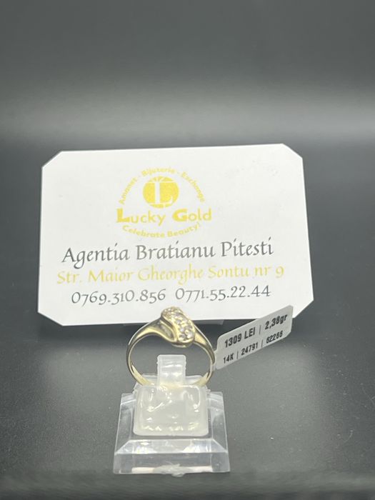 Inel aur 14k 2.38 gr marimea 18 cod 24791
