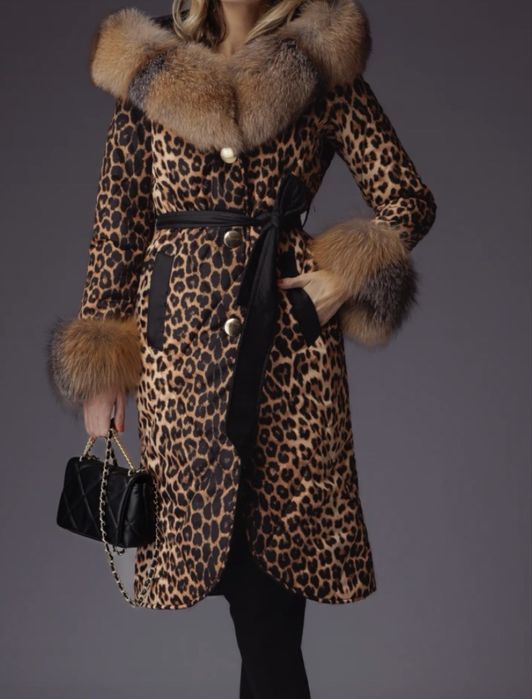 Fâș cu blana naturala animal print