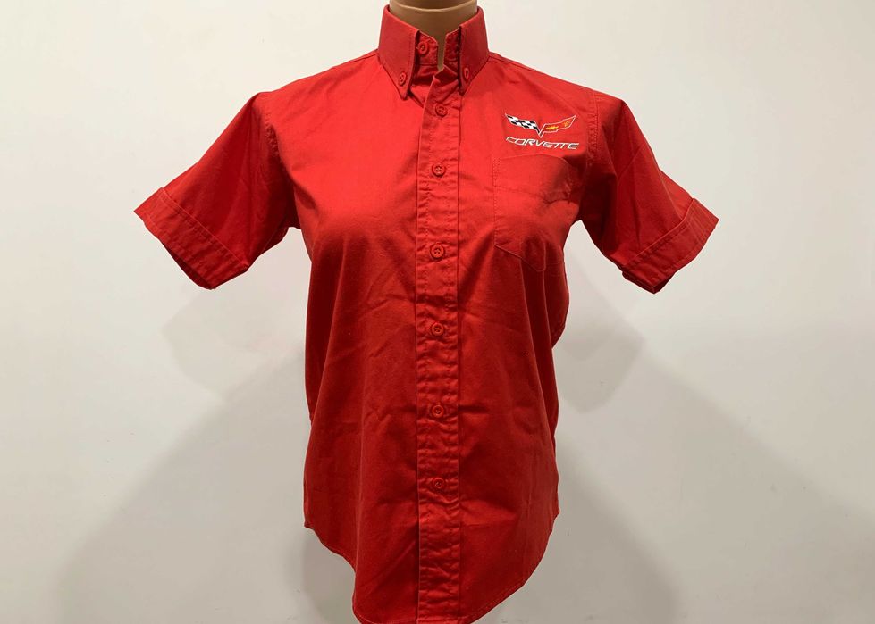 Camasa Corvette rosie S unisex marime mica