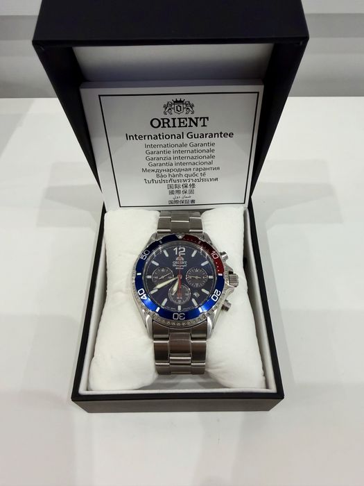 Orient Mako Solar Chronograph «Pepsi» (RA-TX0201L10B)