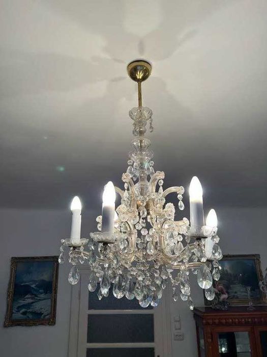 Candelabru / candelabre / lustra / lustre portelan, cristal