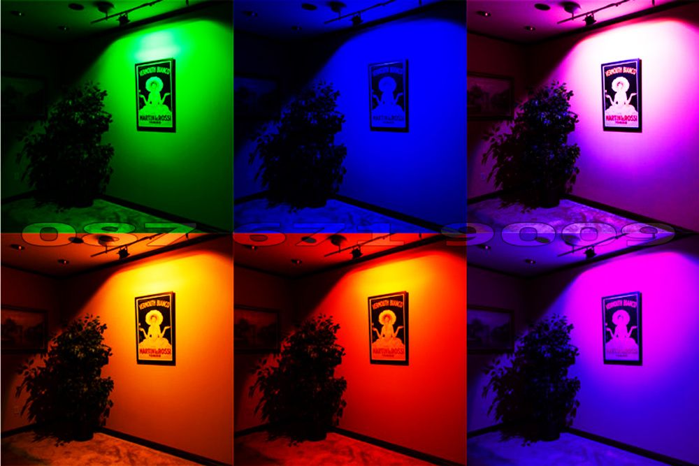 RGB Прожектор с смяна на цветовете, цветен с дистанционно фенер LED