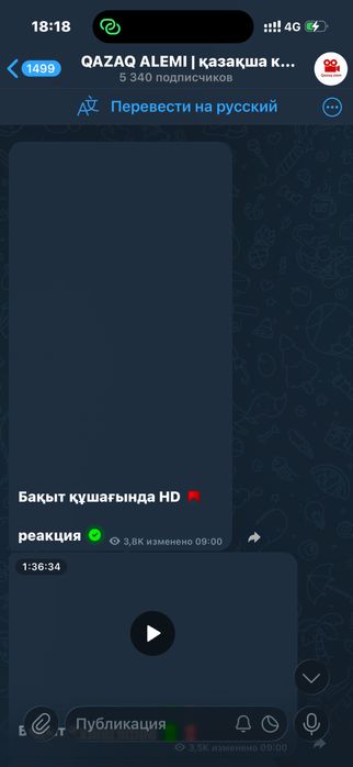 продается телеграм канал