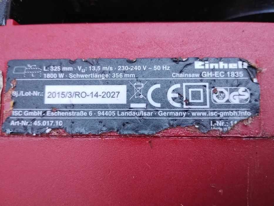 Vând drujbă fierăstrău electric cu lanț NOU