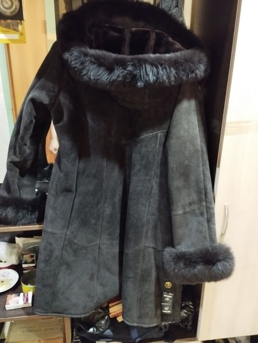 Женская дублёнка искусственная