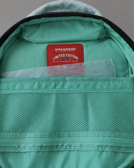 Sprayground teal backpack