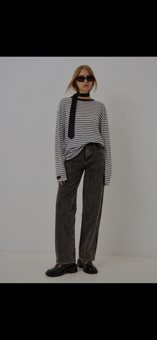 Джинсы серые новые высокая посадка Befree XS с этикеткой