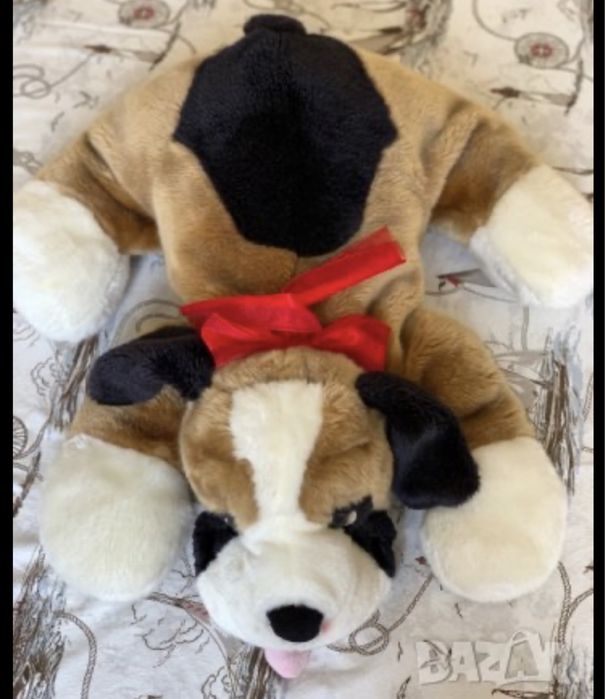 Нова плюшена играчка куче, слон, голям размер