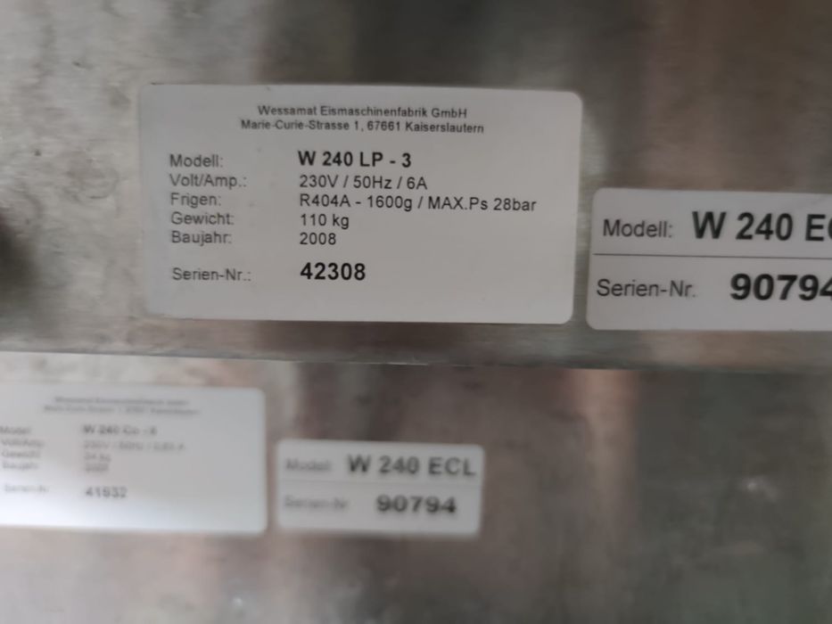 Aparat Gheata Profesionala Wessamat masina 240kg /24h