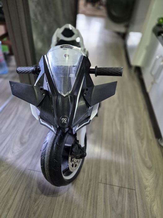 Motocicleta electrica copii NINJA DUO alb