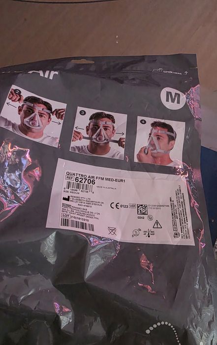 CPAP ResMed Quatro Air маска за цяло лице р-р М нова