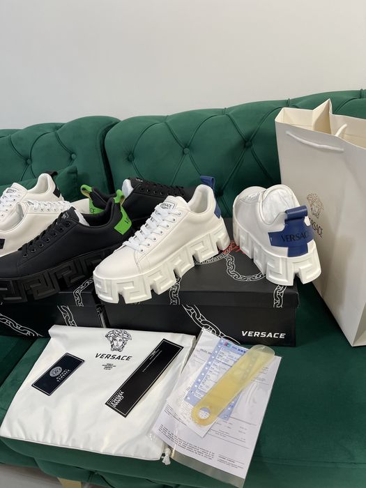 Adidasi Versace Greca piele naturala 100% Premium colectie noua