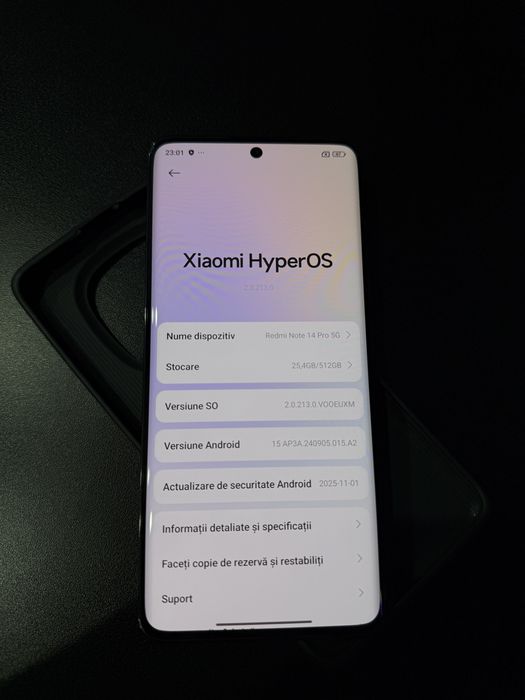 Vând Xiaomi Redmi Note 14 Pro 5G – 12 GB RAM / 512 GB – Ca nou