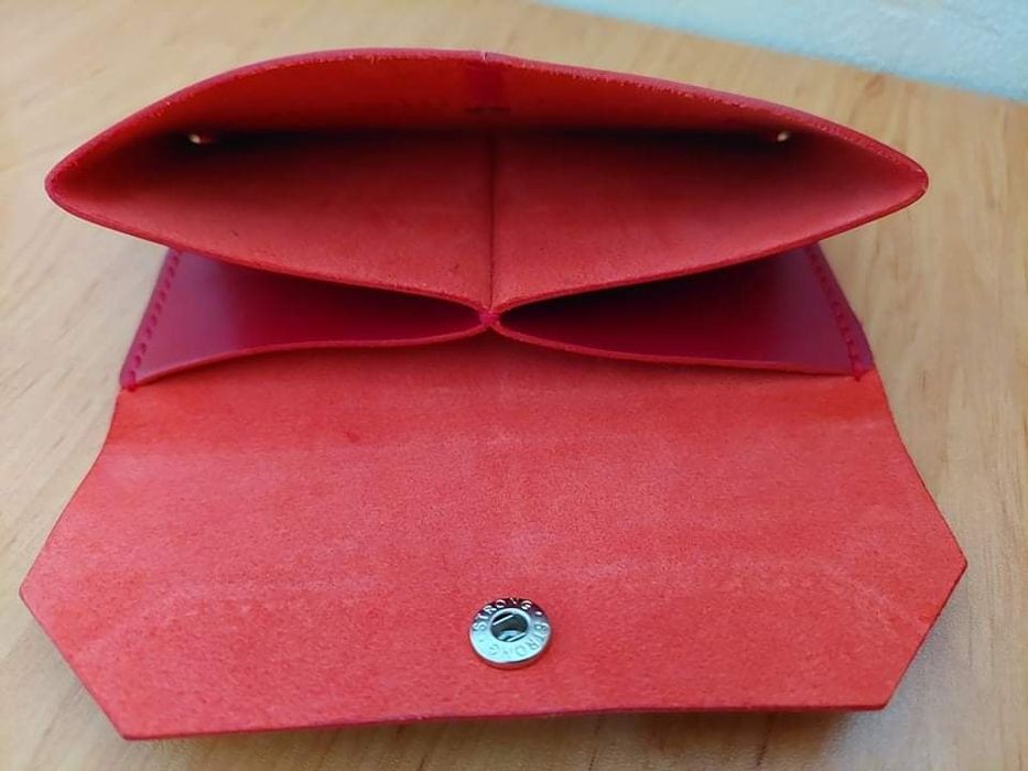 Дамски портфейл от естествена кожа, ръчна изработка