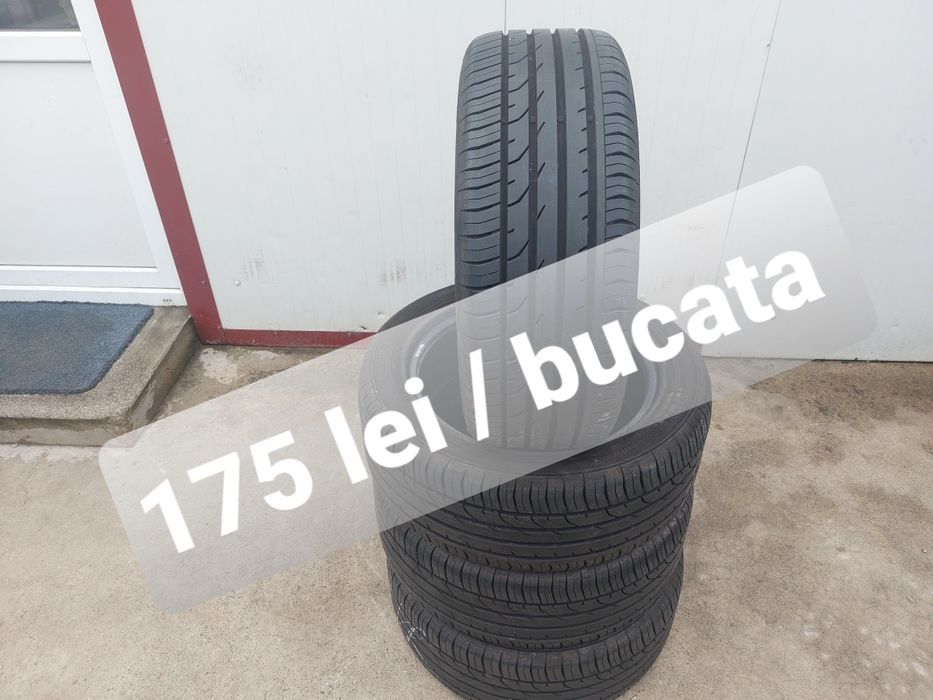 175 lei bucata! Set anvelope de vara 225 50 r17 Continental! 7 mm