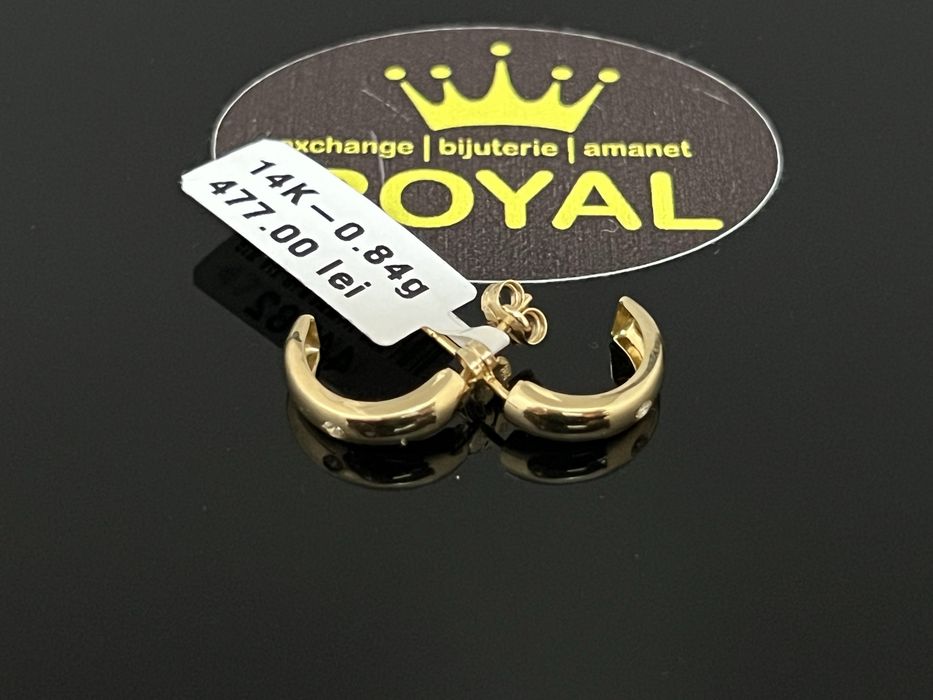 Bijuteria Royal CB : Cercei aur 14k 0,84 grame