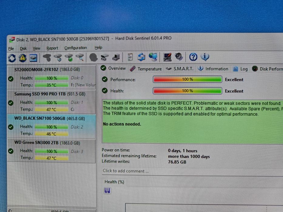 3 SSD - uri, 2 TB și 1 TB WD Green SN3000, 500 GB WD Black