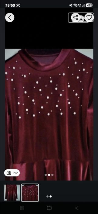 Rochie marimea L de catifea