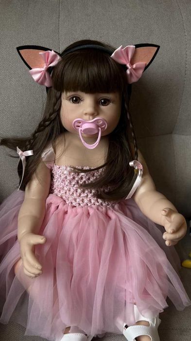 Кукла Reborn  из винила длиной 56 +аксессуары