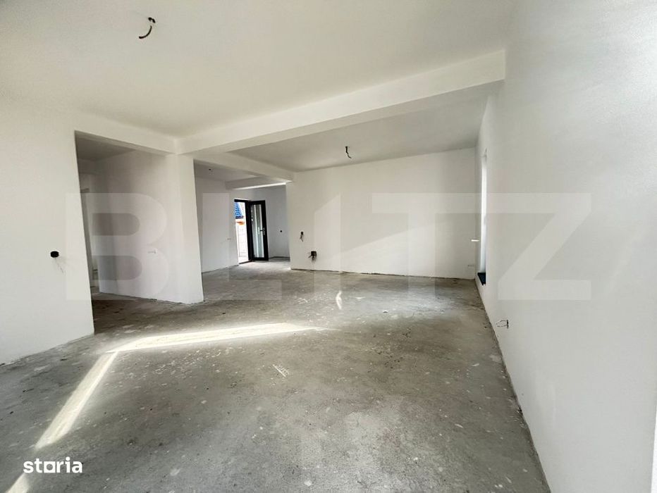 Casa parter 121 mp, 2 dormitoare, 331 mp teren, Leamna de Jos