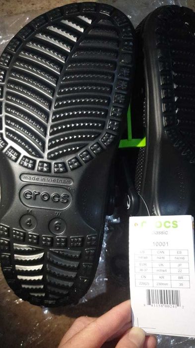 Черные кроксы, crocs classic black