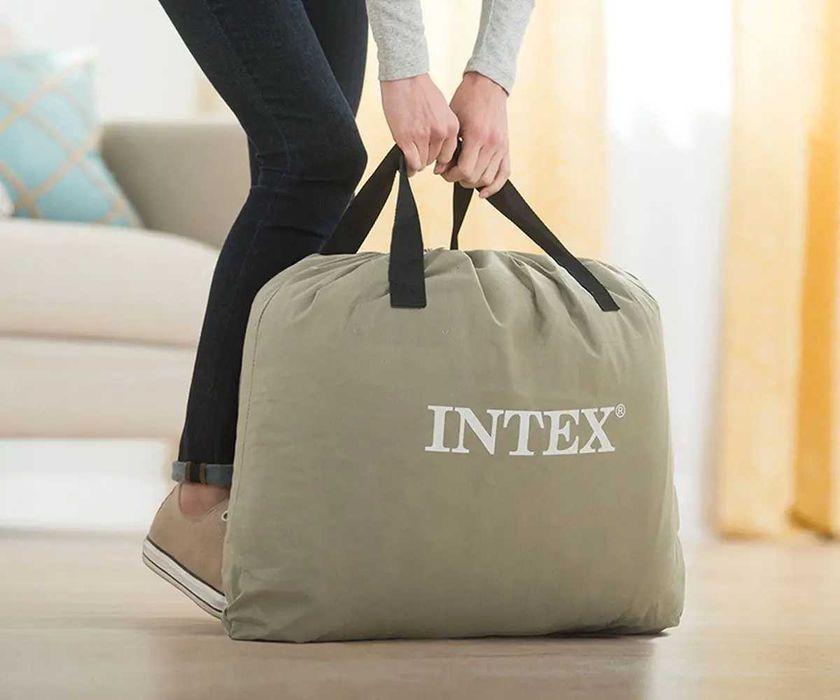 Надуваем матрак легло Intex Prime Comfort Elevated 152х203х51см