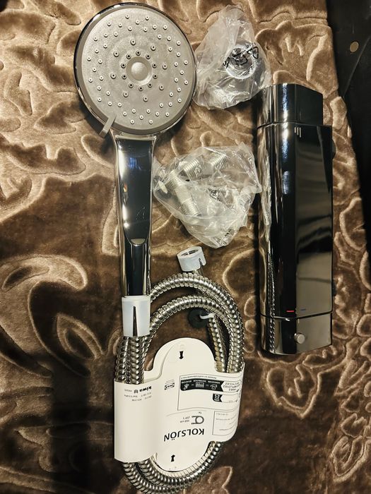 Vand Baterie dus/termostat, cromat, 150 mm