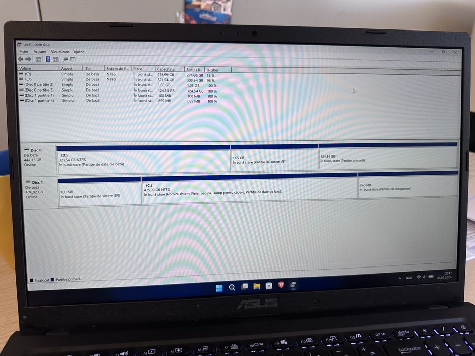 Laptop Asus VivoBook 15 X1500EA, i5-1135G7 gen 11, 16GB RAM, ~1TB SSD Nvme