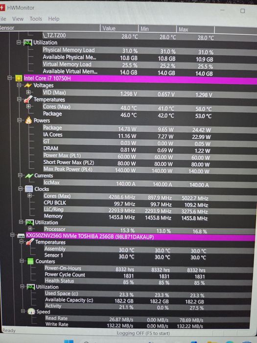 Razer Blade i7 10750H / RTX 3060 / 16GB / 256GB