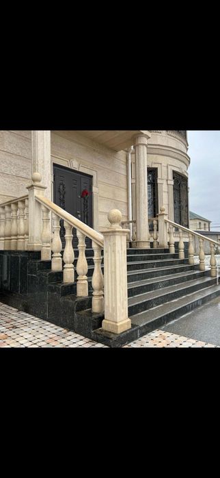 Гранит травертин мрамор ступени балясина перила